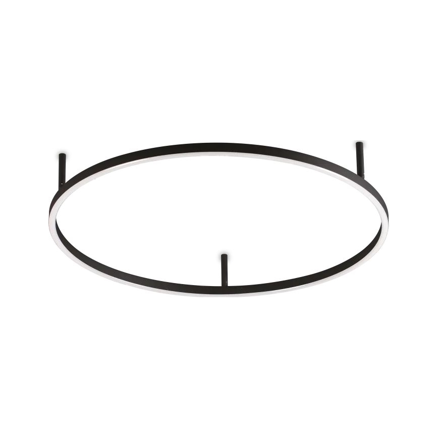 Ideal Lux - LED Plafondlamp ORACLE SLIM LED/37W/230V 4000K diameter 70 cm zwart
