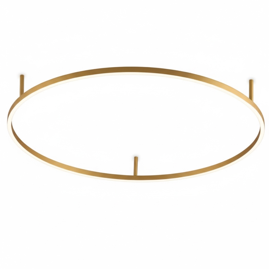 Ideal Lux - LED plafondlamp ORACLE SLIM LED/53W/230V 4000K CRI 90 Ø 90 cm goudkleurig