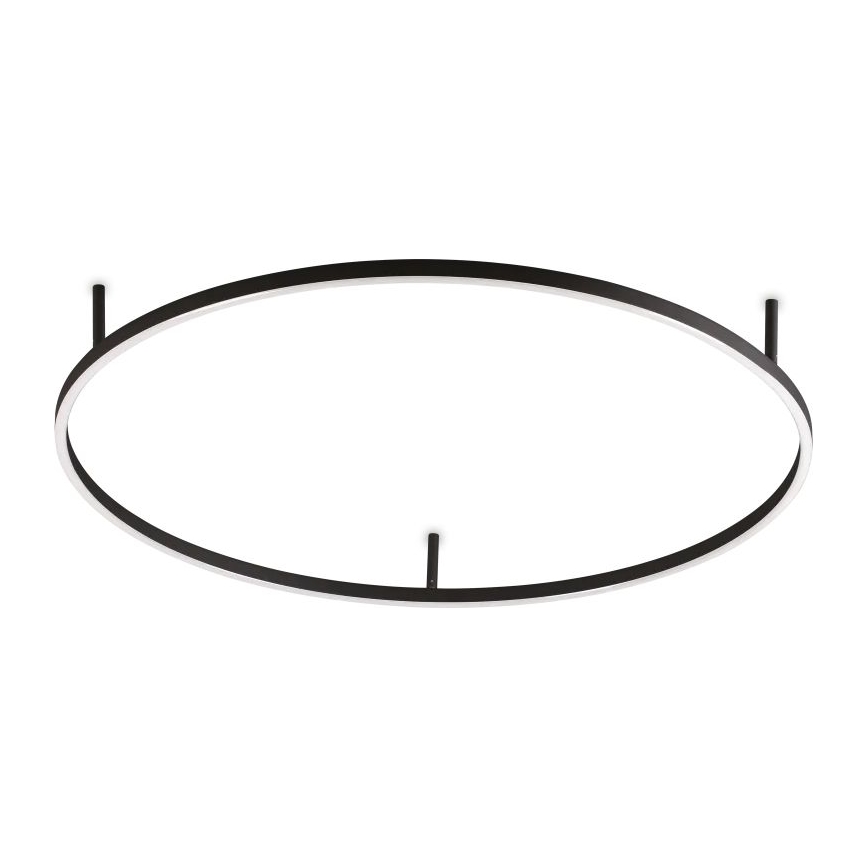 Ideal Lux - LED plafondlamp ORACLE SLIM LED/53W/230V 4000K CRI 90 Ø 90 cm zwart