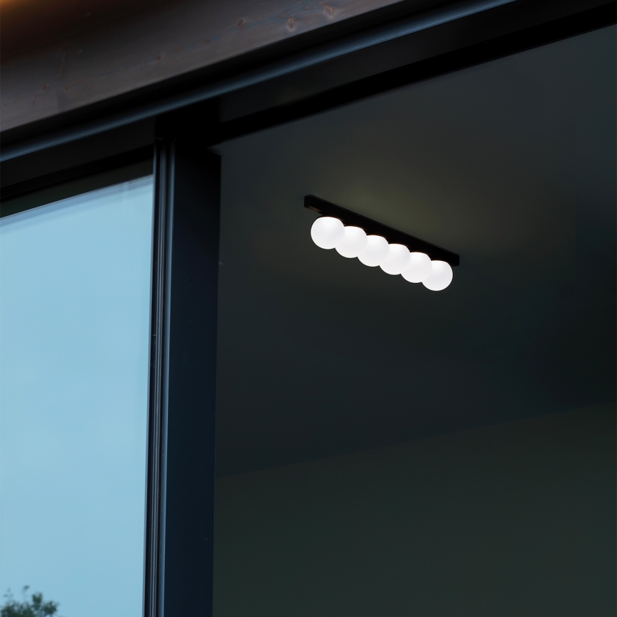 Ideal Lux - LED Plafondlamp PING PONG 6xLED/3W/230V CRI 90 zwart