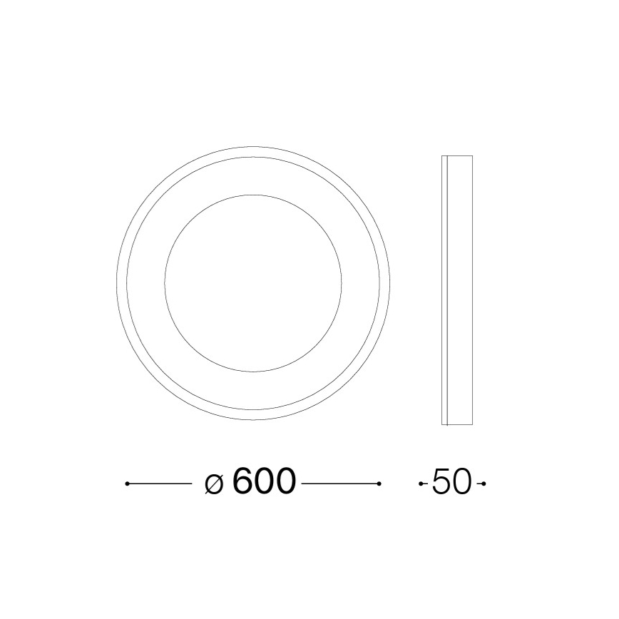 Ideal Lux - LED plafondlamp PLANET LED/29W/230V CRI 90 Ø 60 cm wit