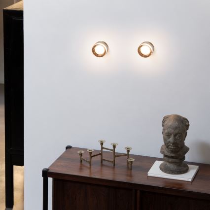 Ideal Lux - LED plafondlamp voor badkamer LOLLY 1xGX53/9W/230V ø 10,5 cm IP44 goud/rookbeige