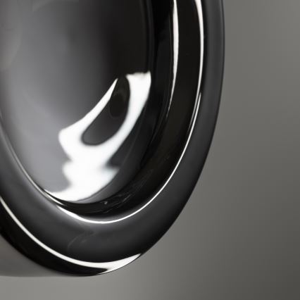 Ideal Lux - LED plafondlamp voor badkamer LOLLY 1xGX53/9W/230V Ø 10,5 cm zwart/rookzwart