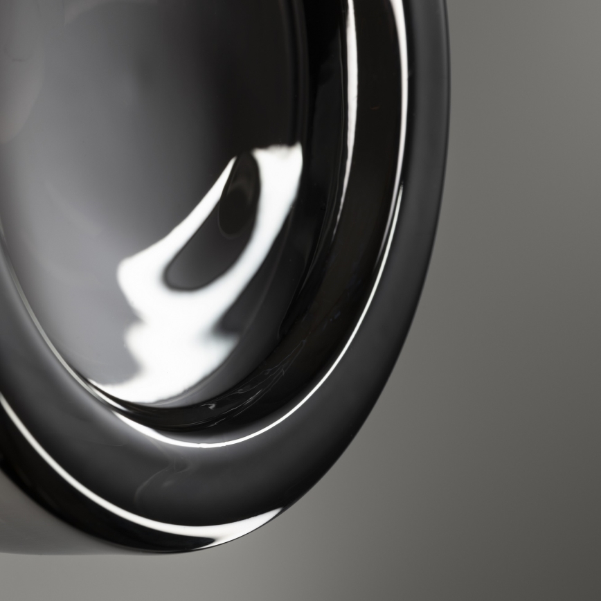 Ideal Lux - LED plafondlamp voor badkamer LOLLY 1xGX53/9W/230V Ø 10,5 cm zwart/rookzwart