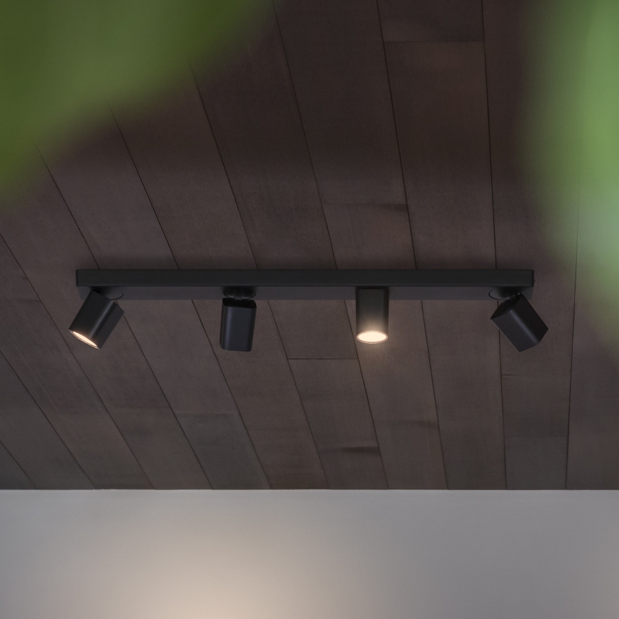 Ideal Lux - LED spot RUDY 4xGU10/7W/230V CRI 90 zwart