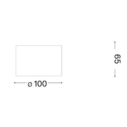 Ideal Lux - LED-spot SPIKE 1xGX53/9W/230V Ø 10 cm glanzend chroom