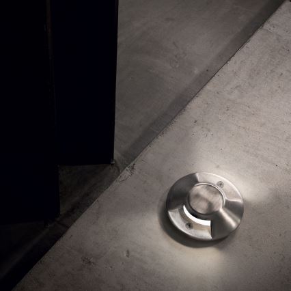 Ideal Lux - LED Spot voor oprit ROCKET LED/2W/24V CRI 90 IP68 mat chroom