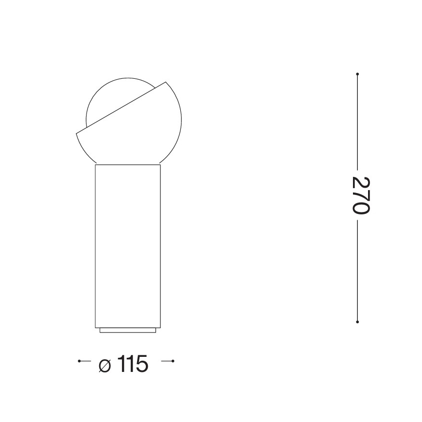 Ideal Lux - LED-tafellamp BLOOM 1xG9/3W/230V goud/rookbeige