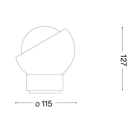 Ideal Lux - LED tafellamp BLOOM 1xG9/3W/230V zwart