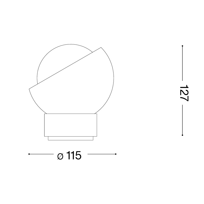 Ideal Lux - LED tafellamp BLOOM 1xG9/3W/230V zwart