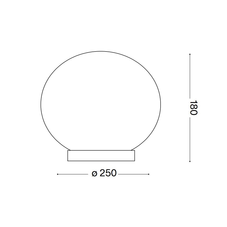 Ideal Lux - LED Tafellamp CANDY 1xG9/3W/230V diameter 25 cm wit