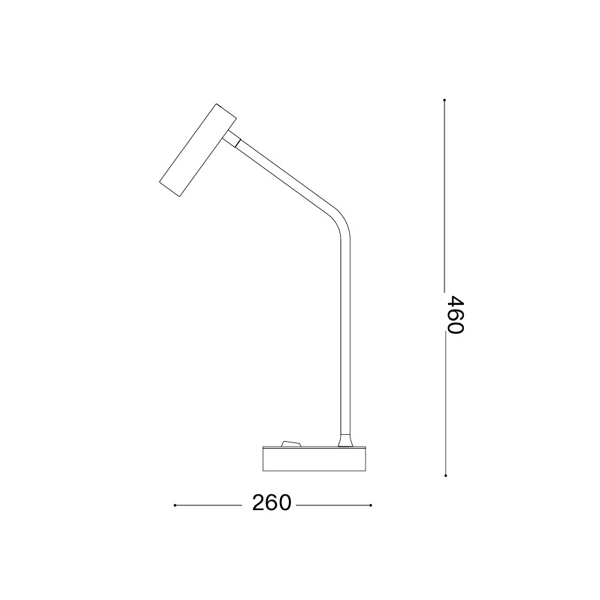 Ideal Lux - LED tafellamp EASY LED/3,5W/230V CRI 90 wit