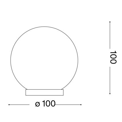 Ideal Lux - LED Tafellamp MAPA 1xG9/3W/230V diameter 10 cm wit