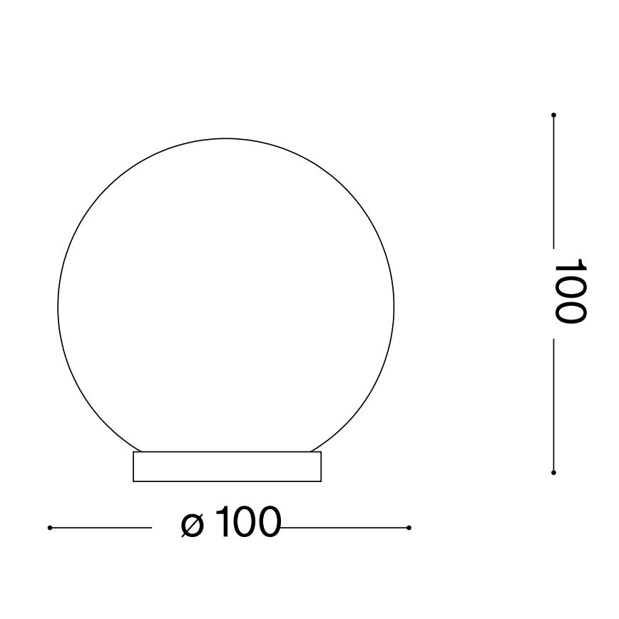 Ideal Lux - LED Tafellamp MAPA 1xG9/3W/230V diameter 10 cm wit