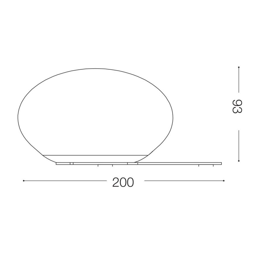 Ideal Lux - LED Tafellamp NINFEA 1xGX53/9W/230V wit