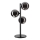 Ideal Lux - LED tafellamp PERLAGE 3xG9/3W/230V zwart/rookzwart