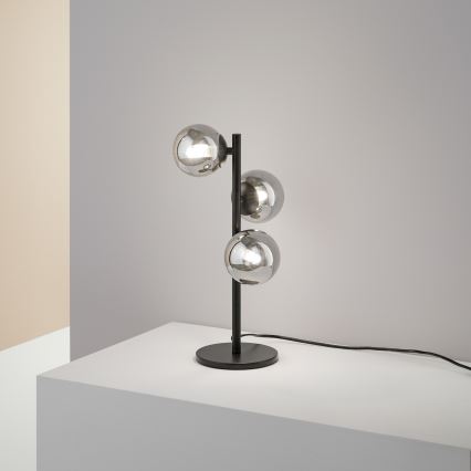 Ideal Lux - LED tafellamp PERLAGE 3xG9/3W/230V zwart/rookzwart