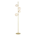 Ideal Lux - LED vloerlamp PERLAGE 4xG9/3W/230V goud/rookbeige