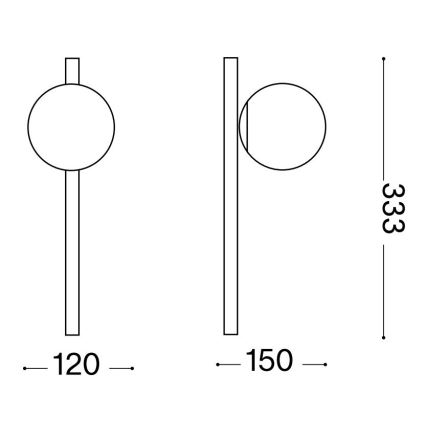 Ideal Lux - LED wand verlichting BINOMIO 1xG9/3W/230V wit