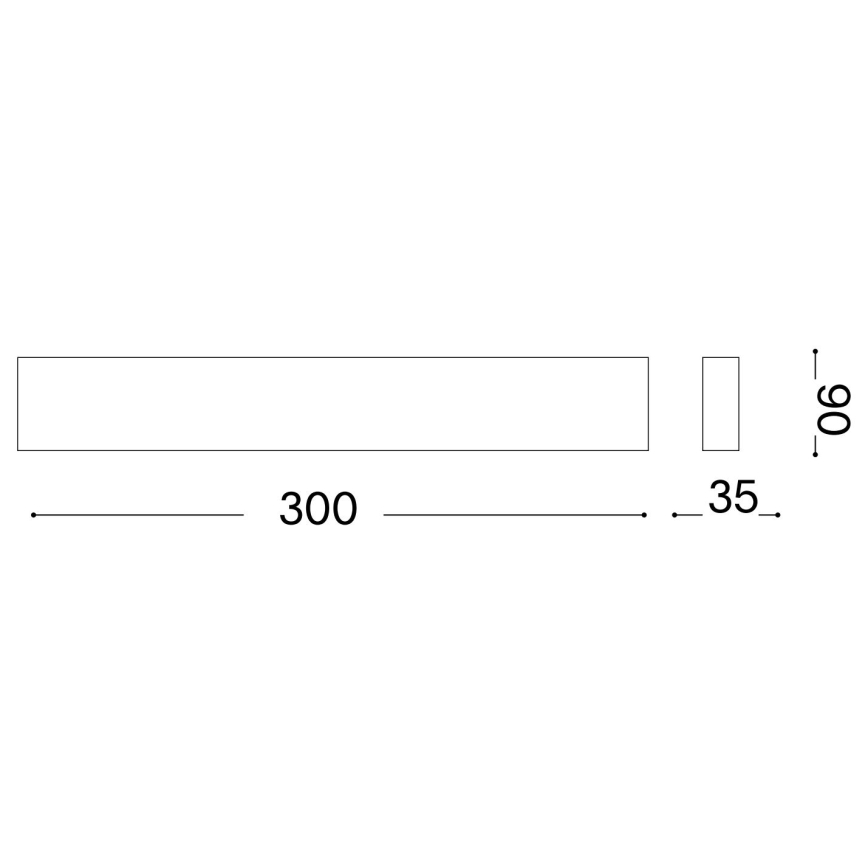 Ideal Lux - LED wand verlichting DELTA LED/10W/230V 4000K 30 cm CRI 90 wit