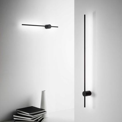 Ideal Lux - LED wand verlichting ESSENCE LED/12W/230V 3000K 70 cm CRI 90 zwart