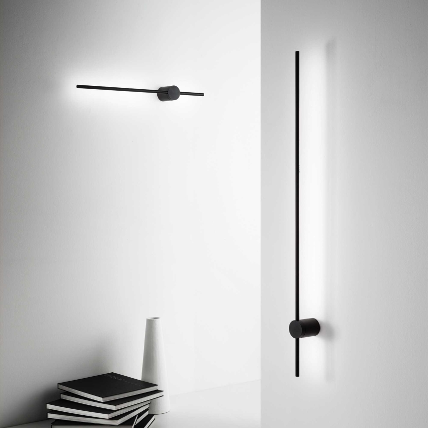 Ideal Lux - LED wand verlichting ESSENCE LED/12W/230V 3000K 70 cm CRI 90 zwart