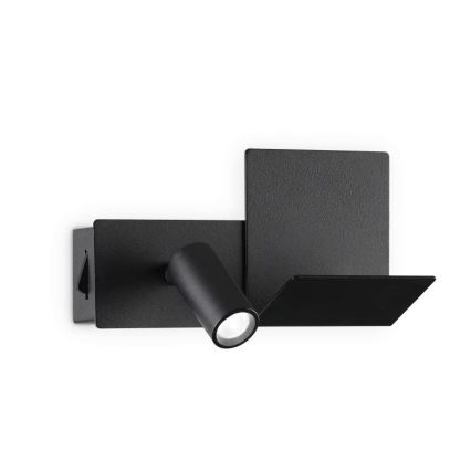 Ideal Lux - LED wand verlichting KOMODO LED/4,5W/230V USB CRI 90 zwart