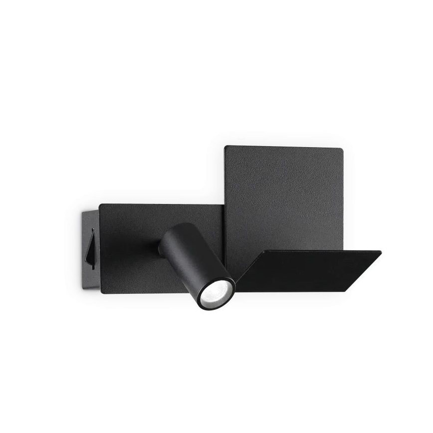 Ideal Lux - LED wand verlichting KOMODO LED/4,5W/230V USB CRI 90 zwart