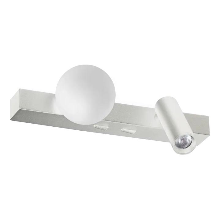 Ideal Lux - LED wand verlichting PING PONG 2xLED/3W/230V CRI 90 mat chroom