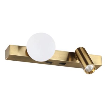 Ideal Lux - LED wand verlichting PING PONG 2xLED/3W/230V CRI 90 messing