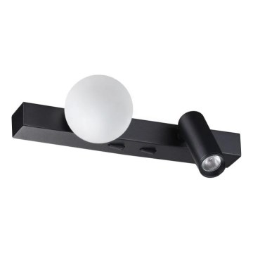 Ideal Lux - LED wand verlichting PING PONG 2xLED/3W/230V CRI 90 zwart
