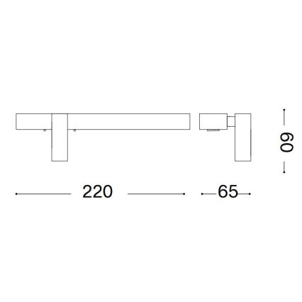 Ideal Lux - LED-wandlamp BONNE 2xLED/6,5W/230V CRI 90 mat chroom