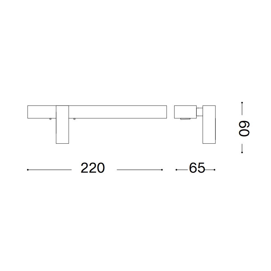Ideal Lux - LED-wandlamp BONNE 2xLED/6,5W/230V CRI 90 mat chroom