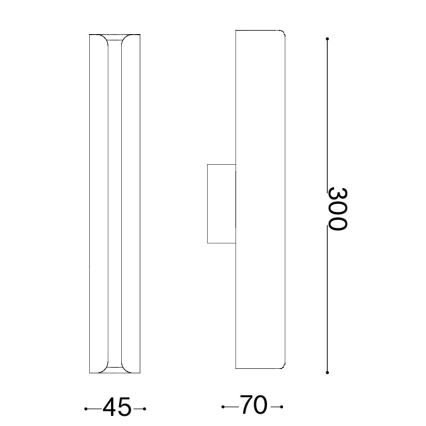 Ideal Lux - LED wandlamp DORICA LED/8,5W/230V CRI 90 antraciet