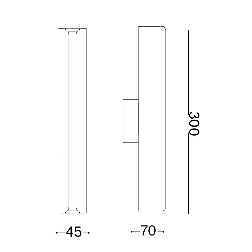 Ideal Lux - LED-wandlamp DORICA LED/8,5W/230V CRI 90 zwart