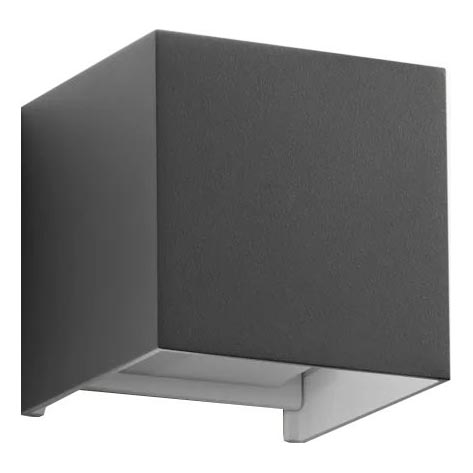 Ideal Lux - LED Wandlamp voor buiten ATOM LED/12W/230V CRI 90 IP54 antraciet