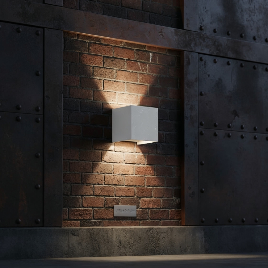 Ideal Lux - LED Wandlamp voor buiten ATOM LED/12W/230V CRI 90 IP54 wit