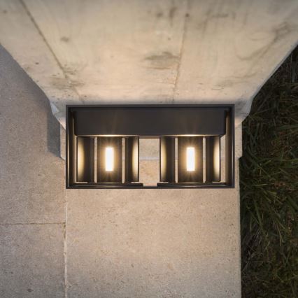 Ideal Lux - LED Wandlamp voor buiten ATOM LED/25W/230V CRI 90 IP54 antraciet