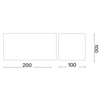 Ideal Lux - LED Wandlamp voor buiten ATOM LED/25W/230V CRI 90 IP54 wit