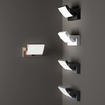 Ideal Lux - LED Wandlamp voor buiten met sensor SWIPE LED/21W/230V CRI 90 IP54 bruin