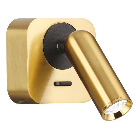 Ideal Lux - LED Wandspot BEAN LED/3W/230V CRI 90 goud
