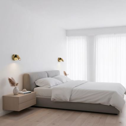 Ideal Lux - LED Wandspot BEAN LED/3W/230V CRI 90 messing