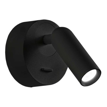 Ideal Lux - LED Wandspot BEAN LED/3W/230V CRI 90 zwart