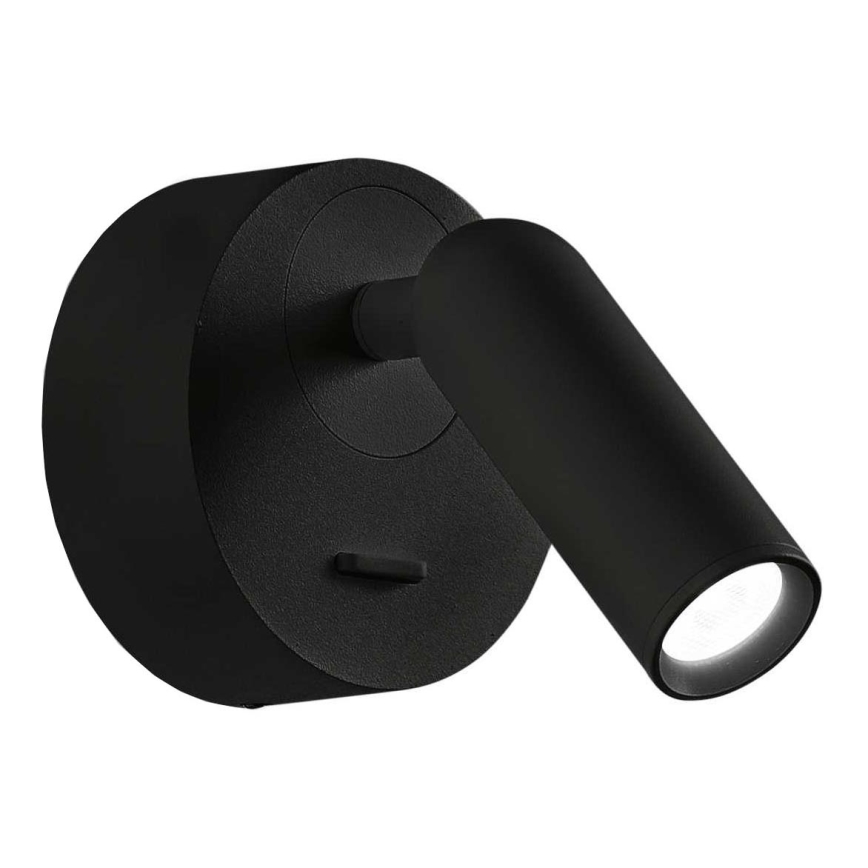 Ideal Lux - LED Wandspot BEAN LED/3W/230V CRI 90 zwart