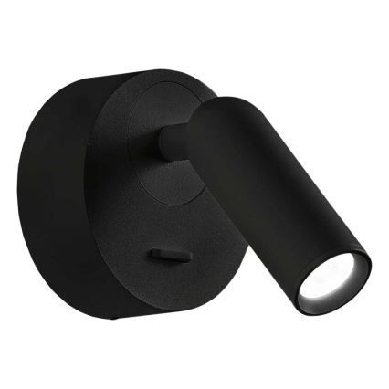 Ideal Lux - LED Wandspot BEAN LED/3W/230V CRI 90 zwart