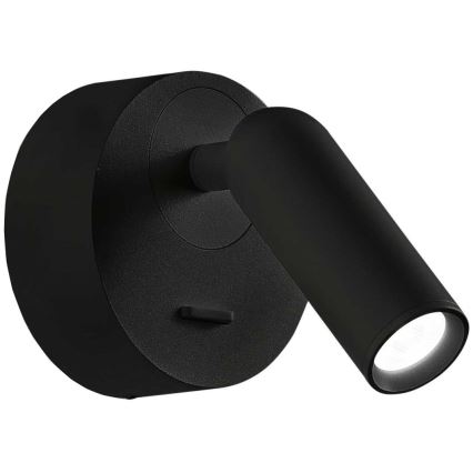 Ideal Lux - LED Wandspot BEAN LED/3W/230V CRI 90 zwart