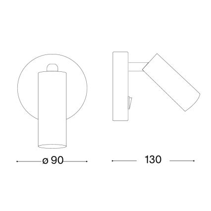 Ideal Lux - LED wandspot PAGE LED/3W/230V CRI 90 wit