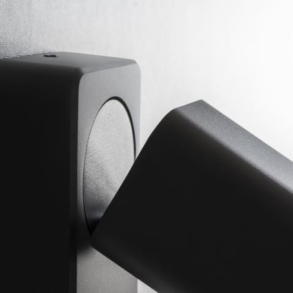 Ideal Lux - LED-wandspot RUDY 1xGU10/7W/230V CRI 90 zwart