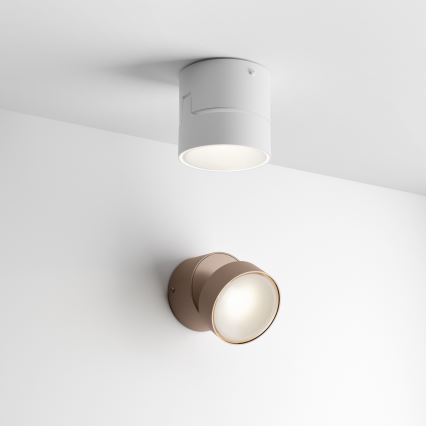 Ideal Lux - OMEGA LED buitenwandlamp, 7W, 230V, CRI 90, IP54, bruin