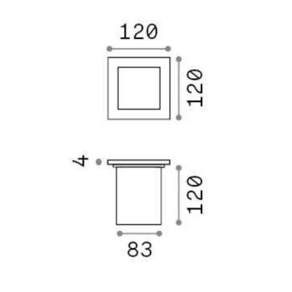 Ideal Lux - Oprit verlichting voor buiten 1xG9/15W/230V IP54